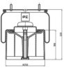 BPW 0542943450 Boot, air suspension
